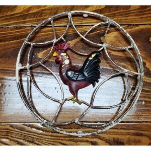 Rooster Hot Pot Holder ~ Metal, Wall Hanging